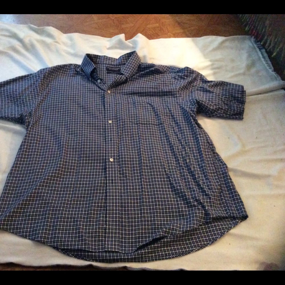Roundtree And Yorke Size 3xlt Ss Button Up - image 4